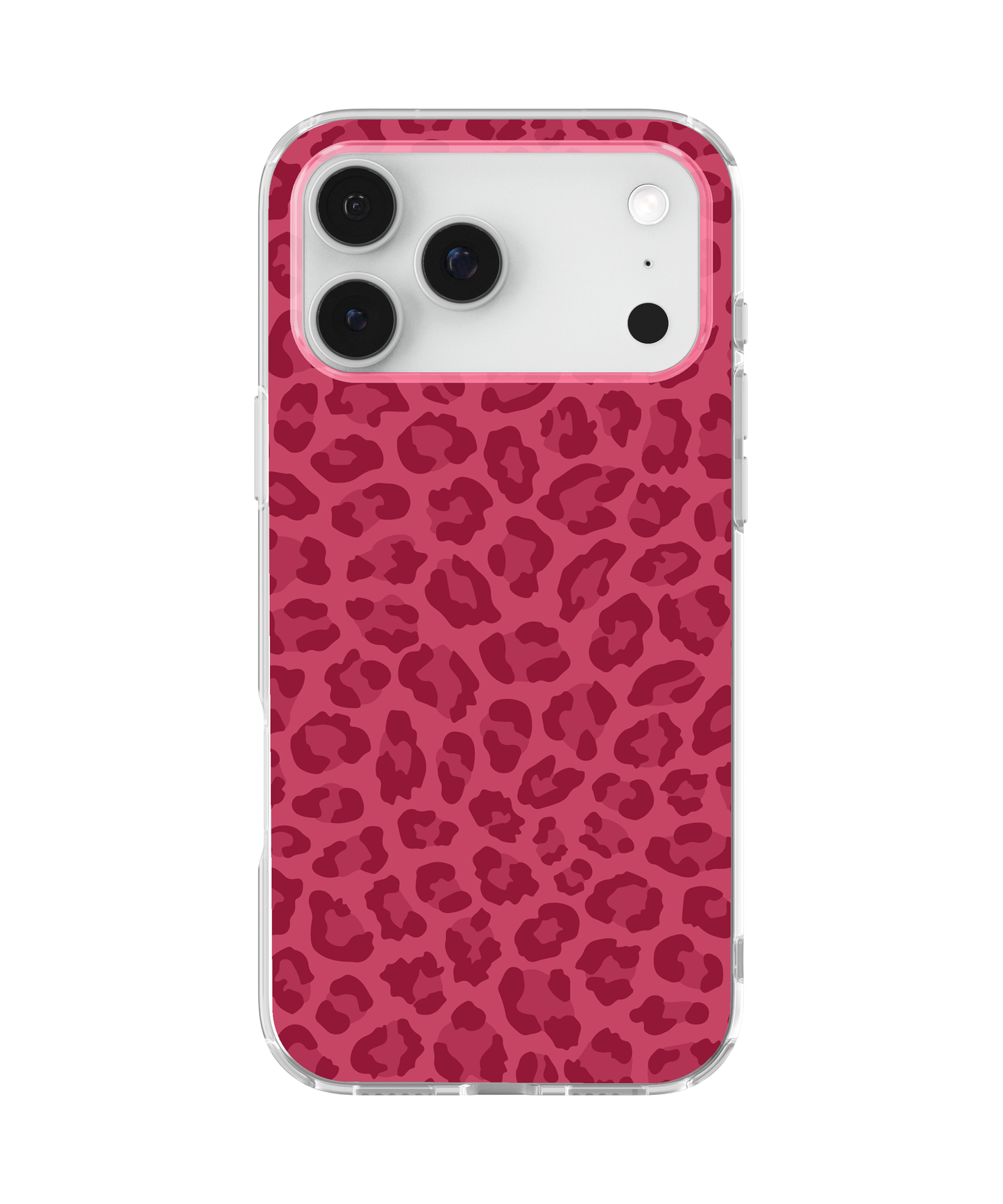 Black Cherry Leopard Clear Case Insert