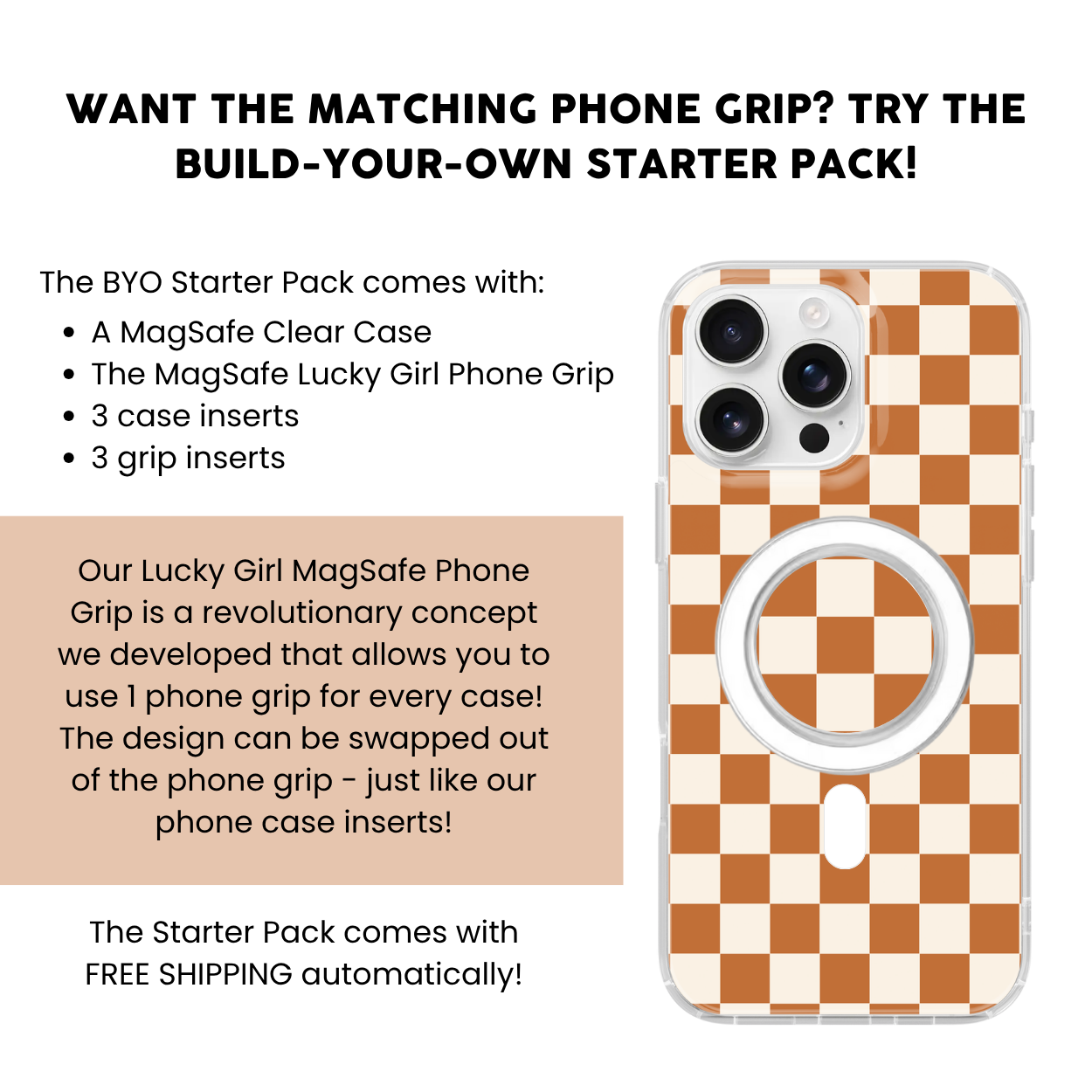 Cider Check Clear Case Insert