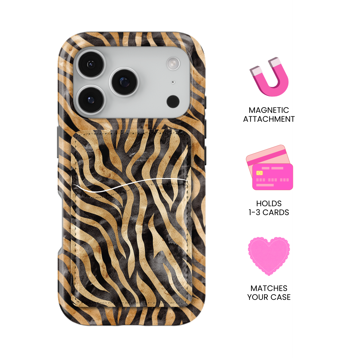 Classic Tiger MagSafe Card Holder