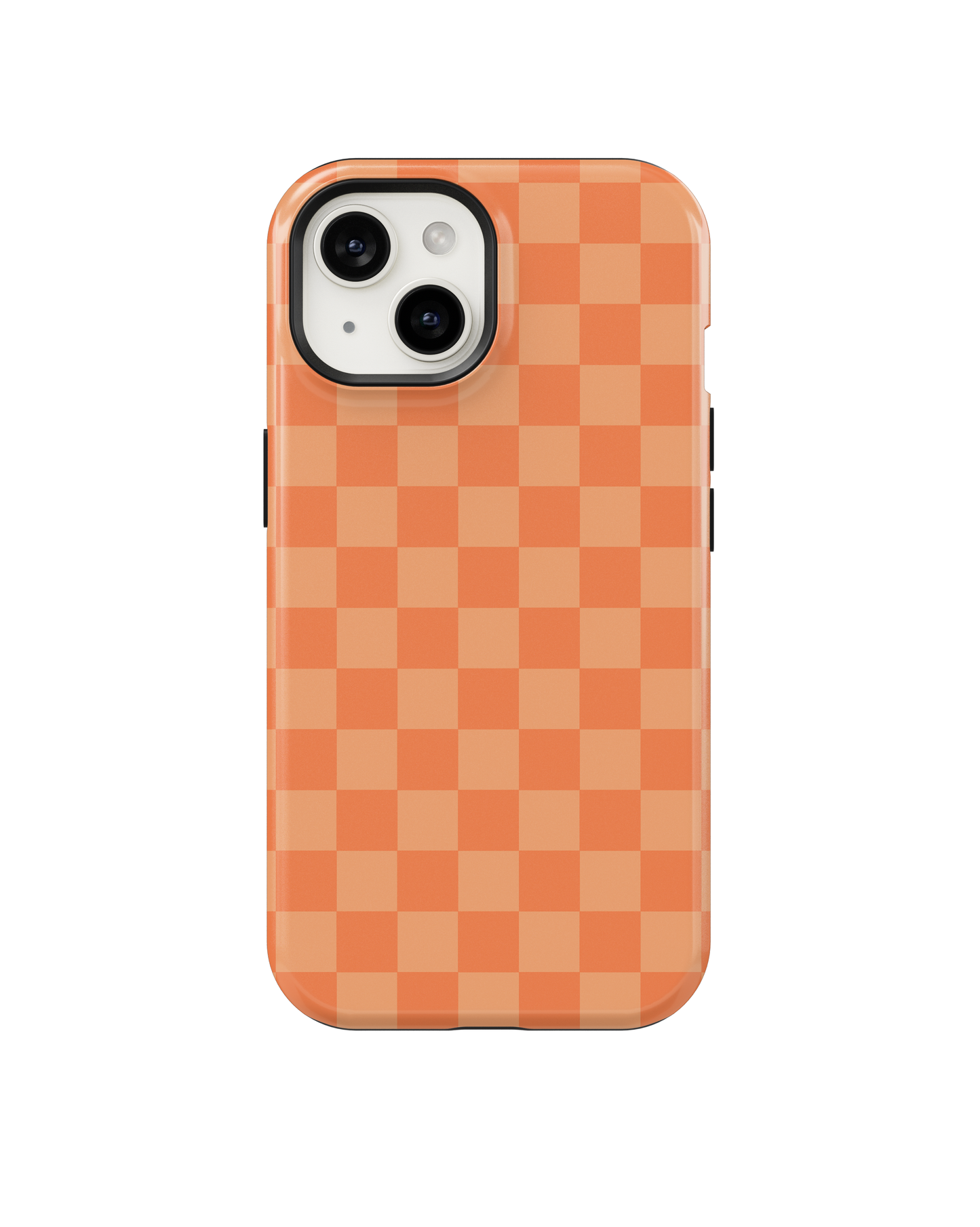 Tangerine Checkers MagSafe Phone Case