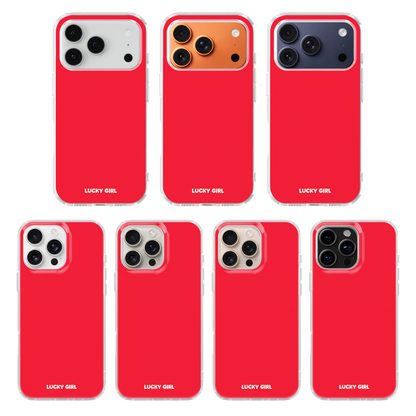 Vermillion Solids Clear Case Insert