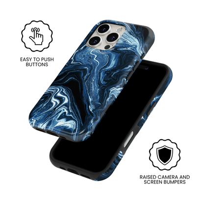 Sapphire Marble Obsession MagSafe Phone Case