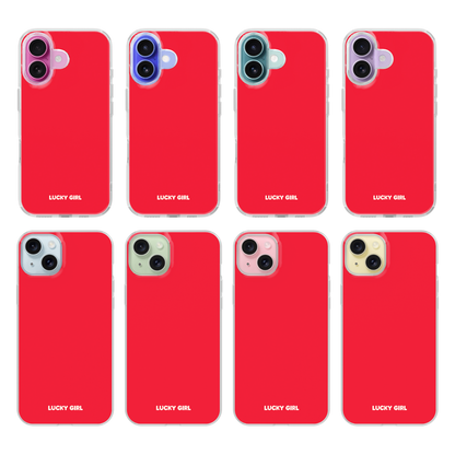 Vermillion Solids Clear Case Insert