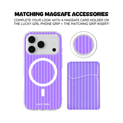 Ube Stripes Clear Case Insert