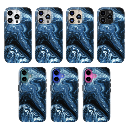 Sapphire Marble Obsession MagSafe Phone Case