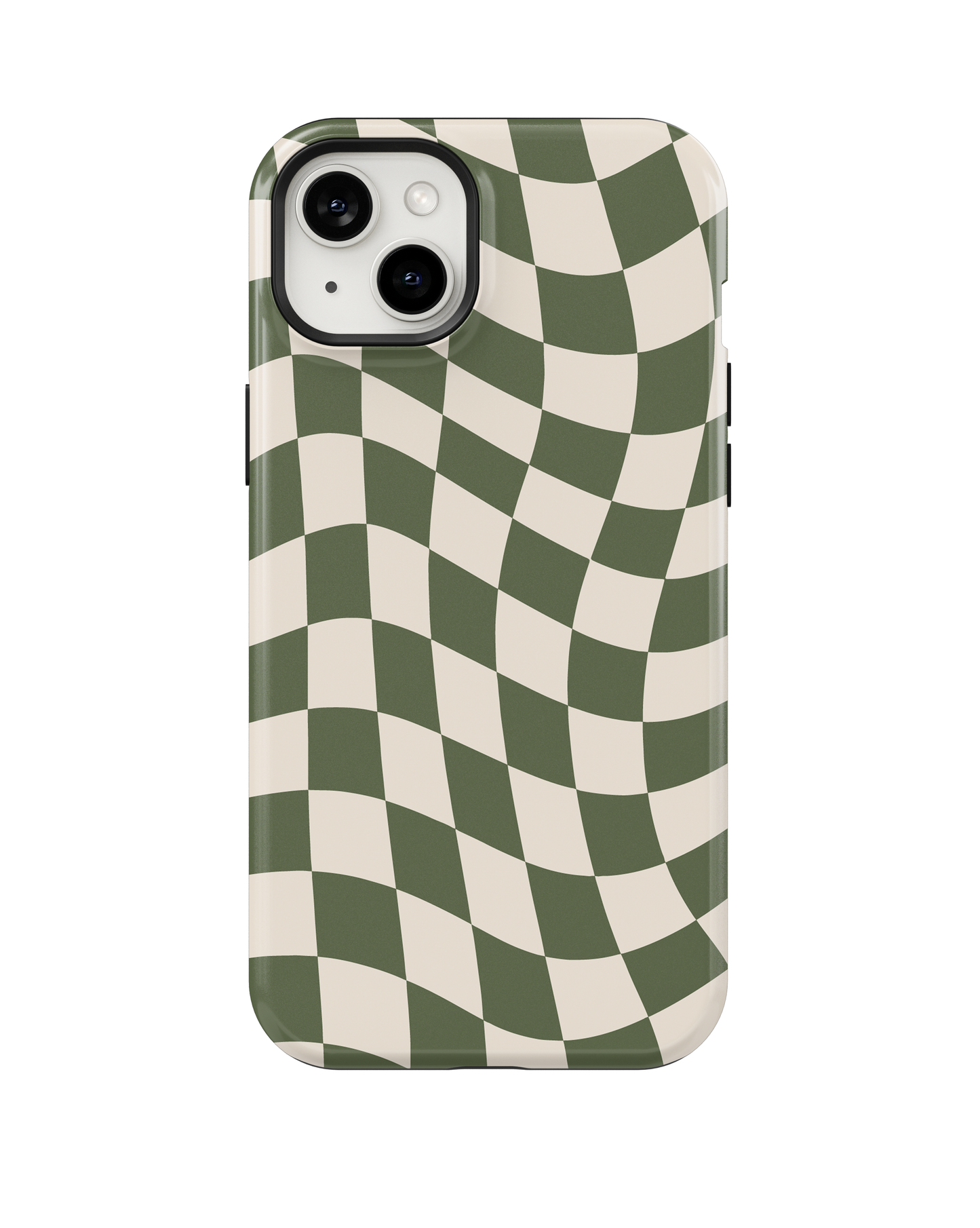 Moss Wavy Checkers II MagSafe Phone Case