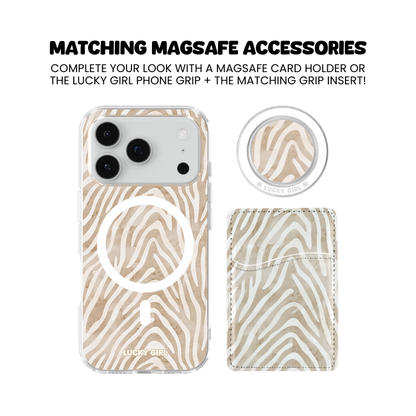 Sandstone Zebra Clear Case Insert