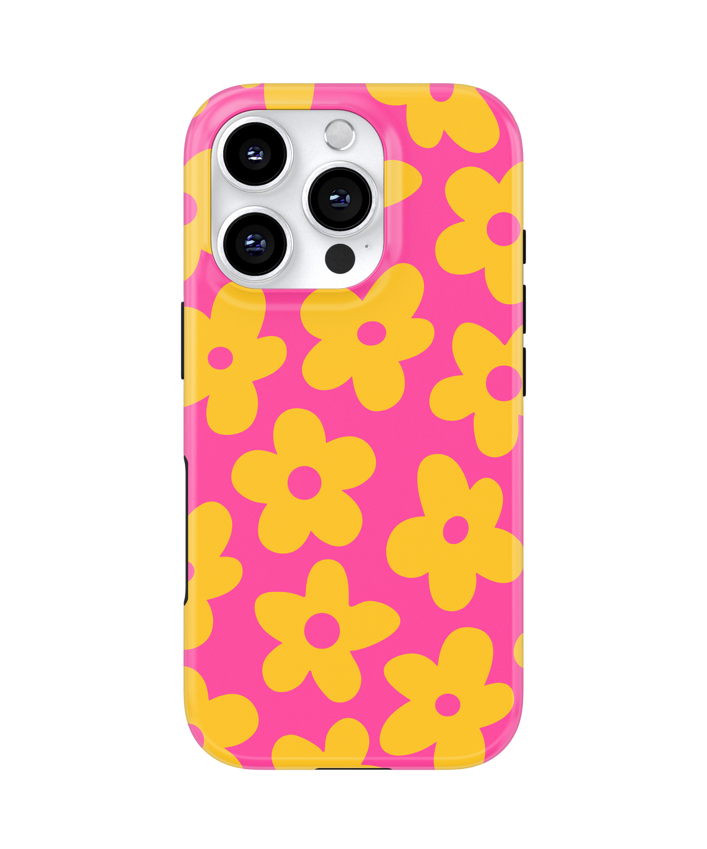 Pink Lemonade Big Blooms MagSafe Phone Case