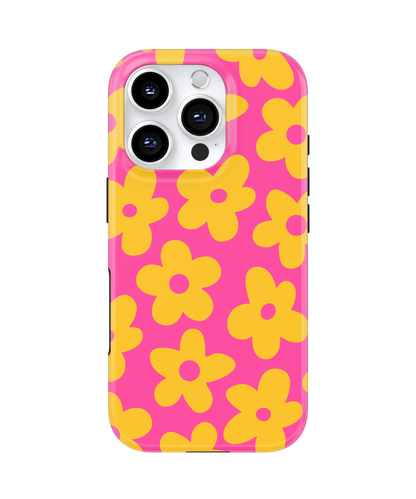 Pink Lemonade Big Blooms MagSafe Phone Case