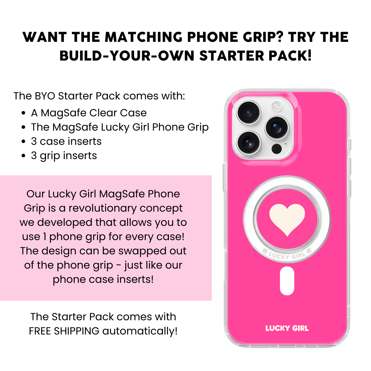 It Girl Solids Clear Case Insert