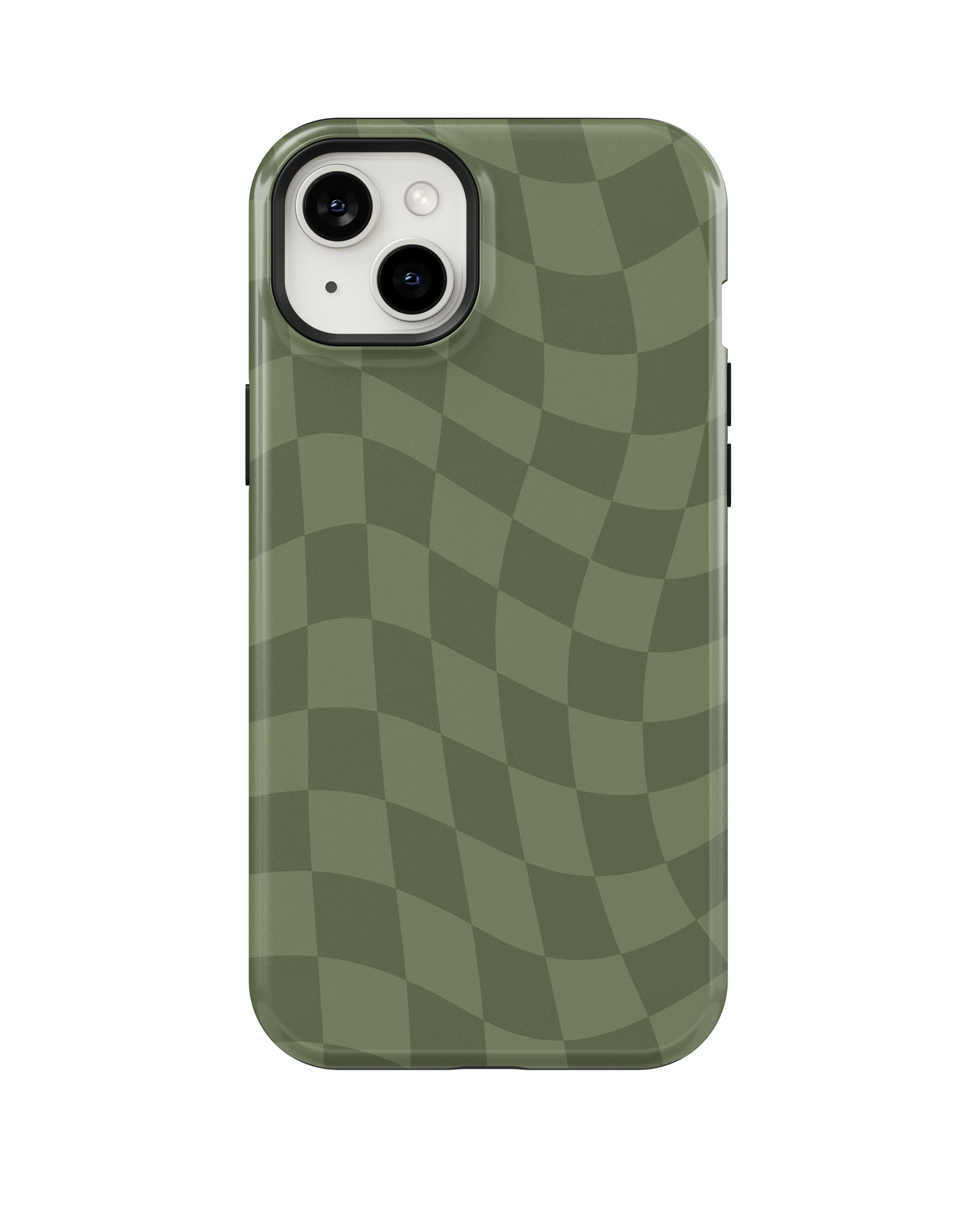 Moss Wavy Checkers MagSafe Phone Case