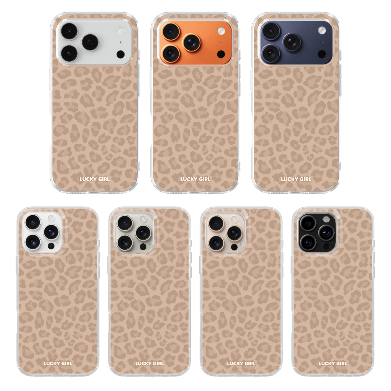 Chestnut Leopard Clear Case Insert