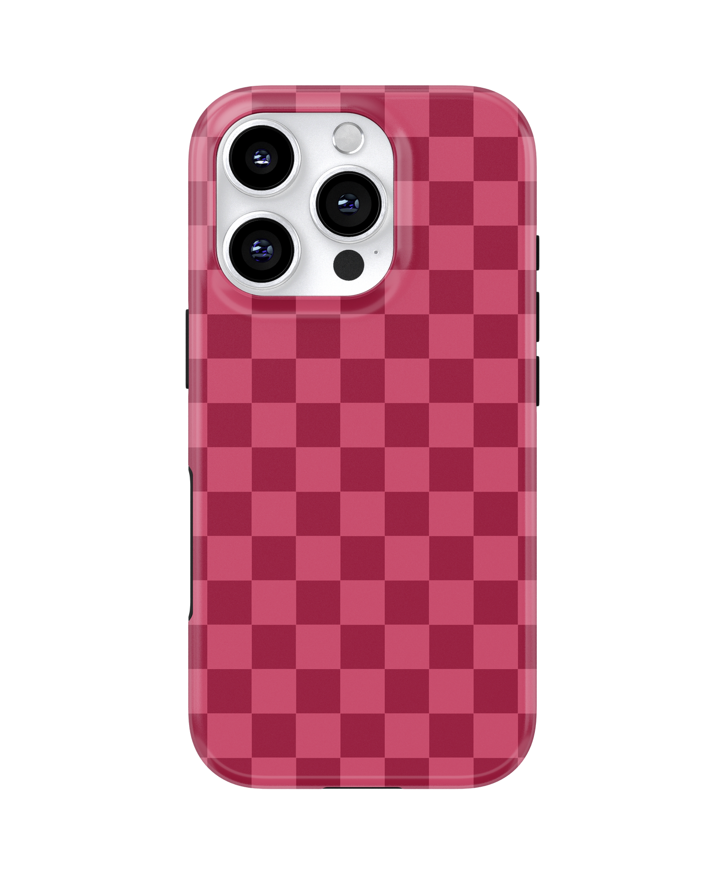 Black Cherry Checkers MagSafe Phone Case