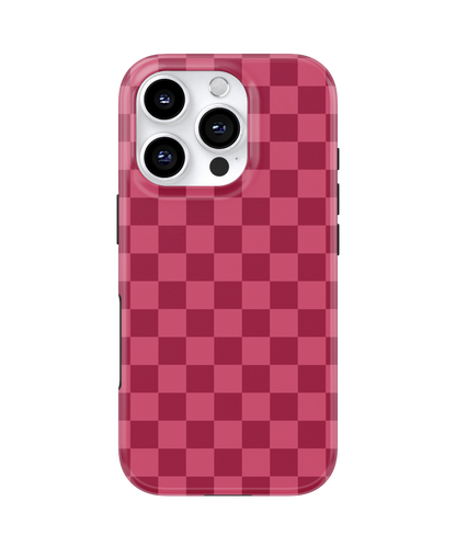 Black Cherry Checkers MagSafe Phone Case