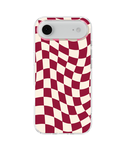 Black Cherry Wavy Checkers II Clear Case Insert