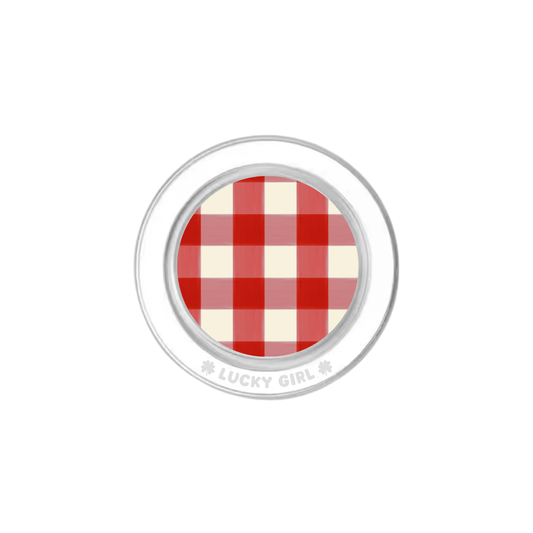 Apple Gingham Phone Grip Insert