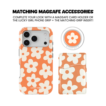 Tangerine Big Blooms Phone Case