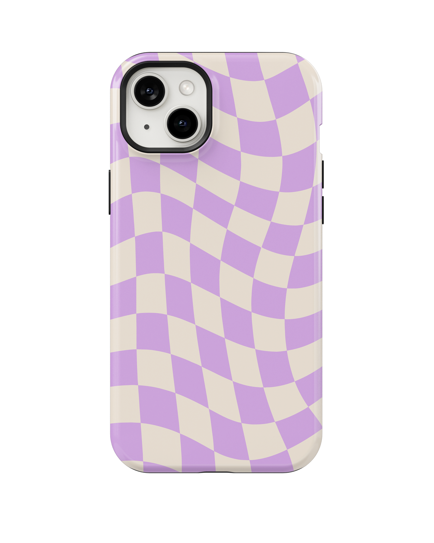 Lilac Wavy Checkers II MagSafe Phone Case