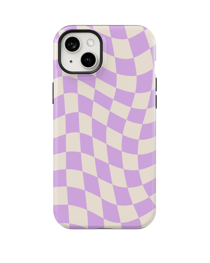 Lilac Wavy Checkers II MagSafe Phone Case