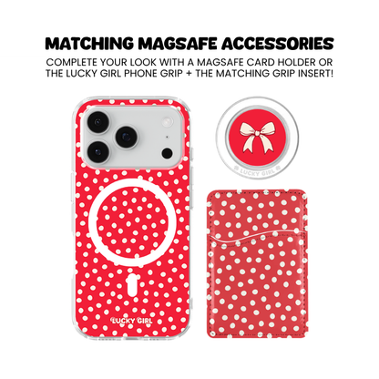 Vermillion Dots Clear Case Insert