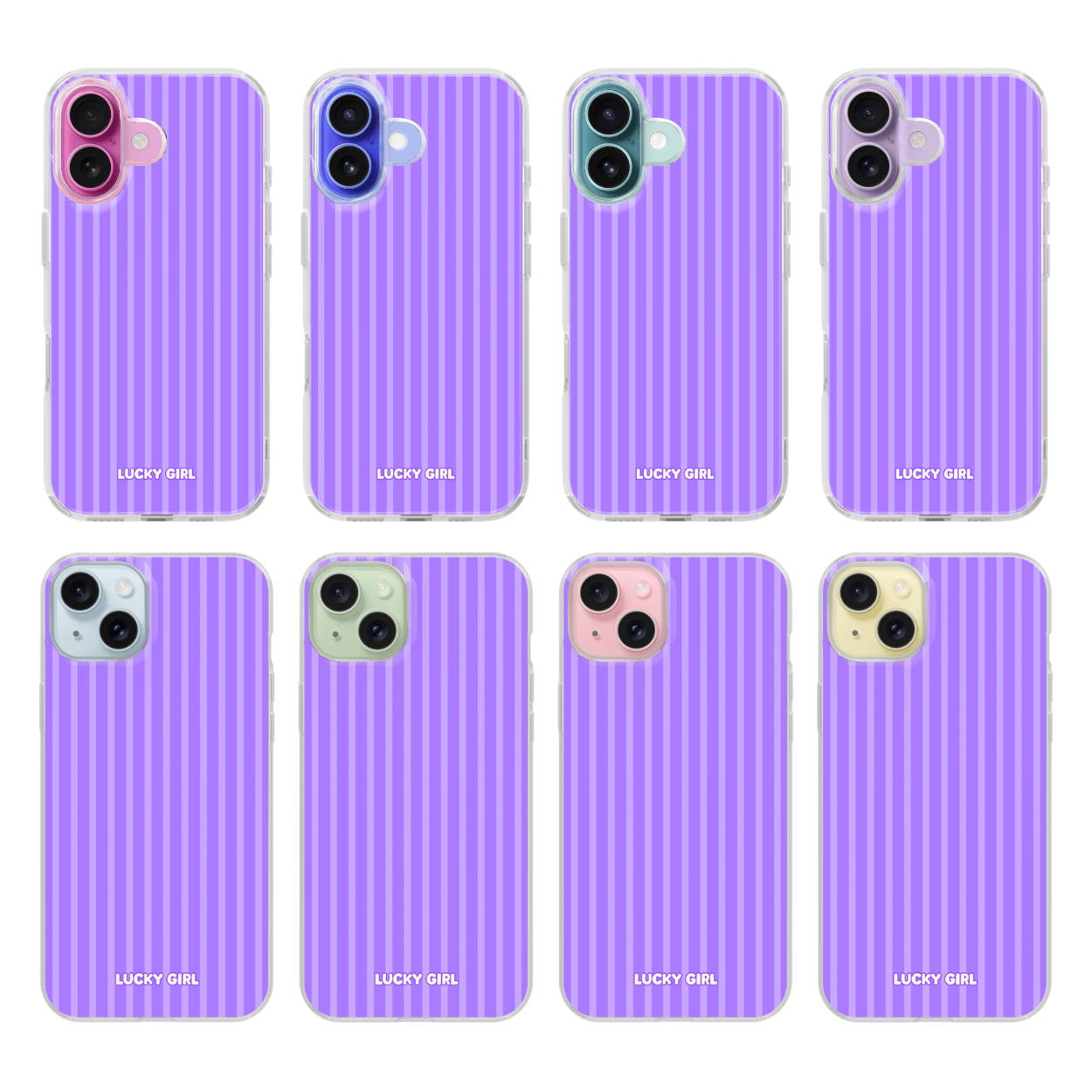 Ube Stripes Clear Case Insert