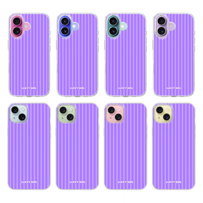 Ube Stripes Clear Case Insert