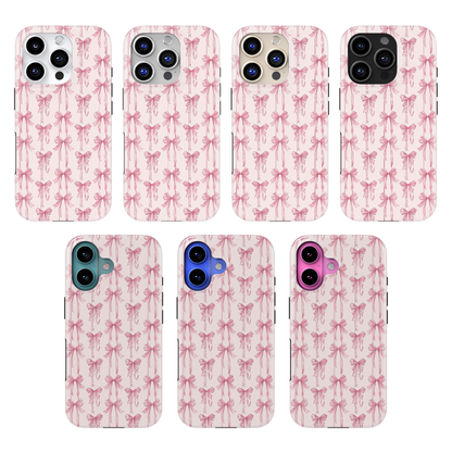 Pink Blushing Bows MagSafe Phone Case