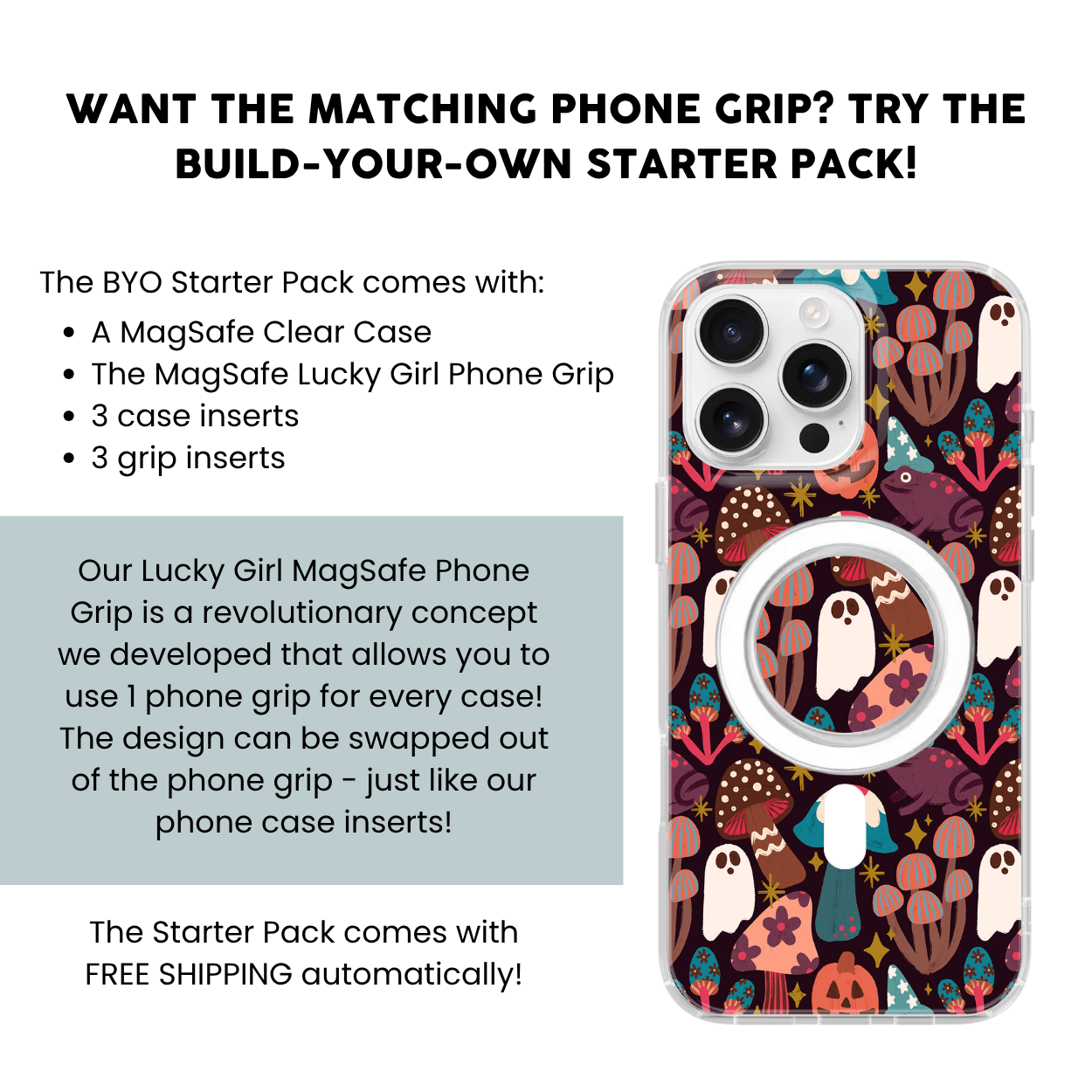 Mushroom Mire Clear Case Insert