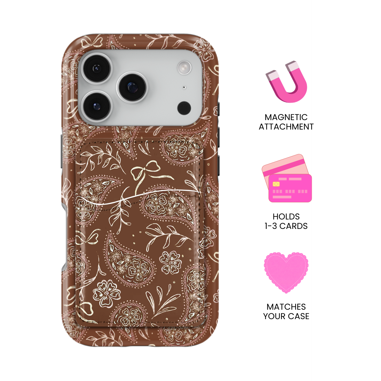 Prairie Paisley MagSafe Card Holder