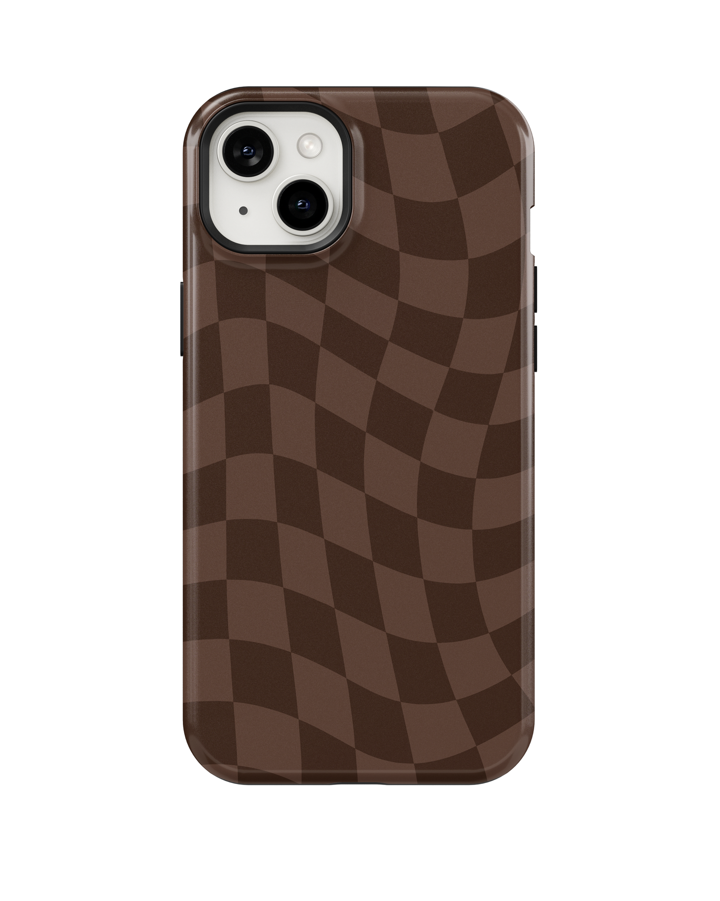Espresso Wavy Checkers MagSafe Phone Case