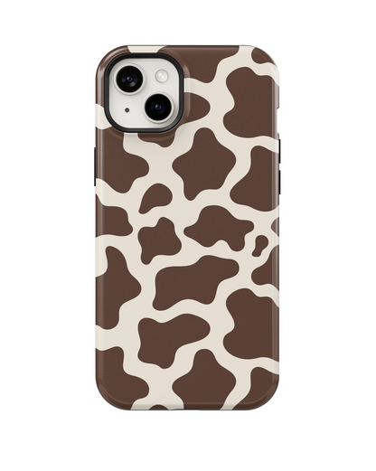 Espresso Cow Print MagSafe Phone Case