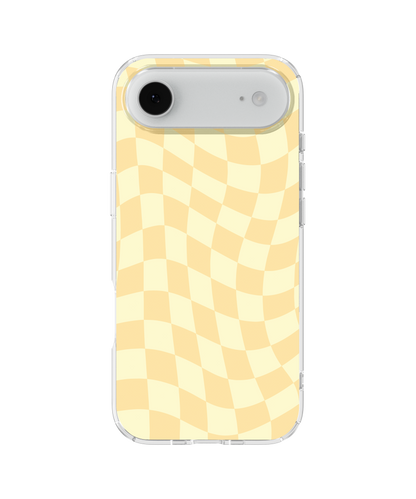 Banana Whispers Wavy Checkers Clear Case Insert