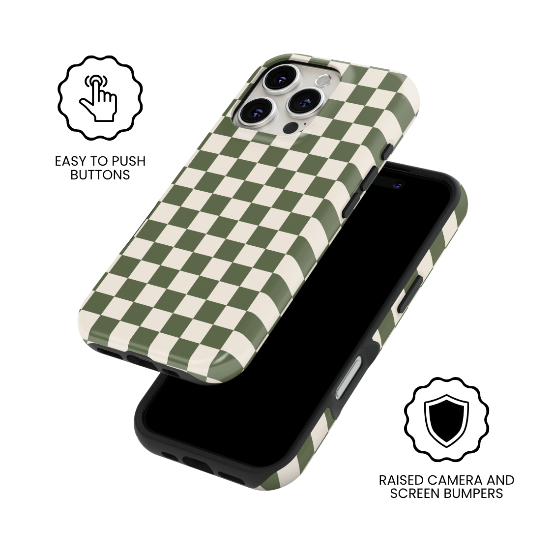 Moss Checkers II MagSafe Phone Case