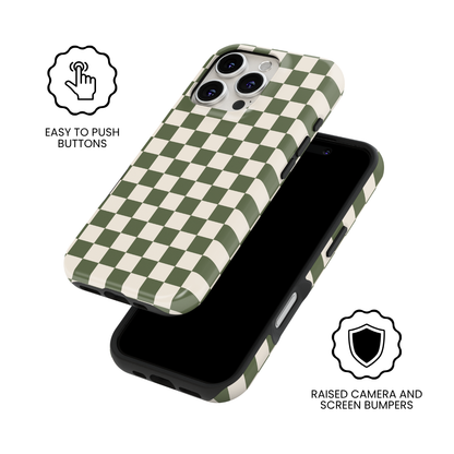 Moss Checkers II MagSafe Phone Case