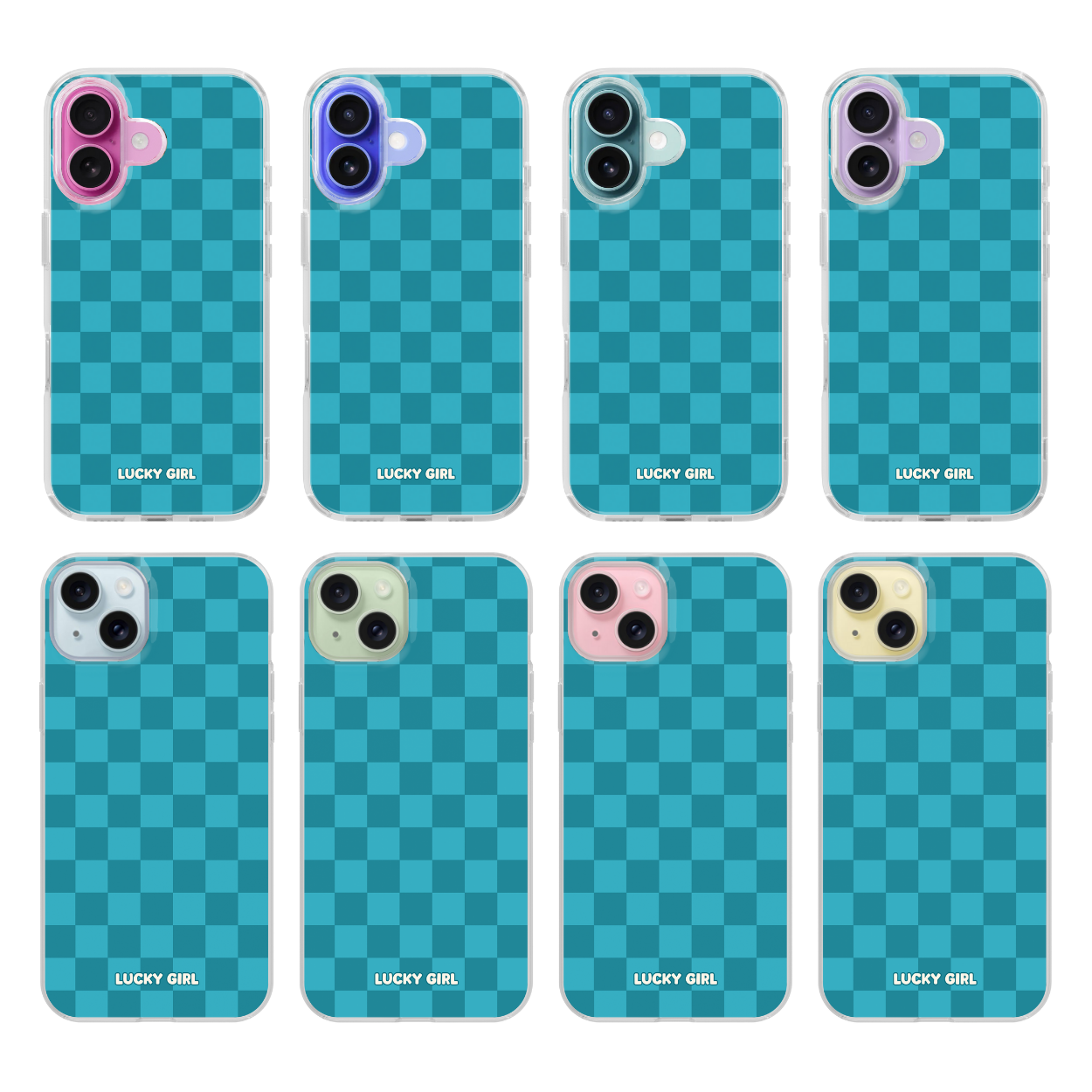 Mermaid Jewel Checkers Clear Case Insert
