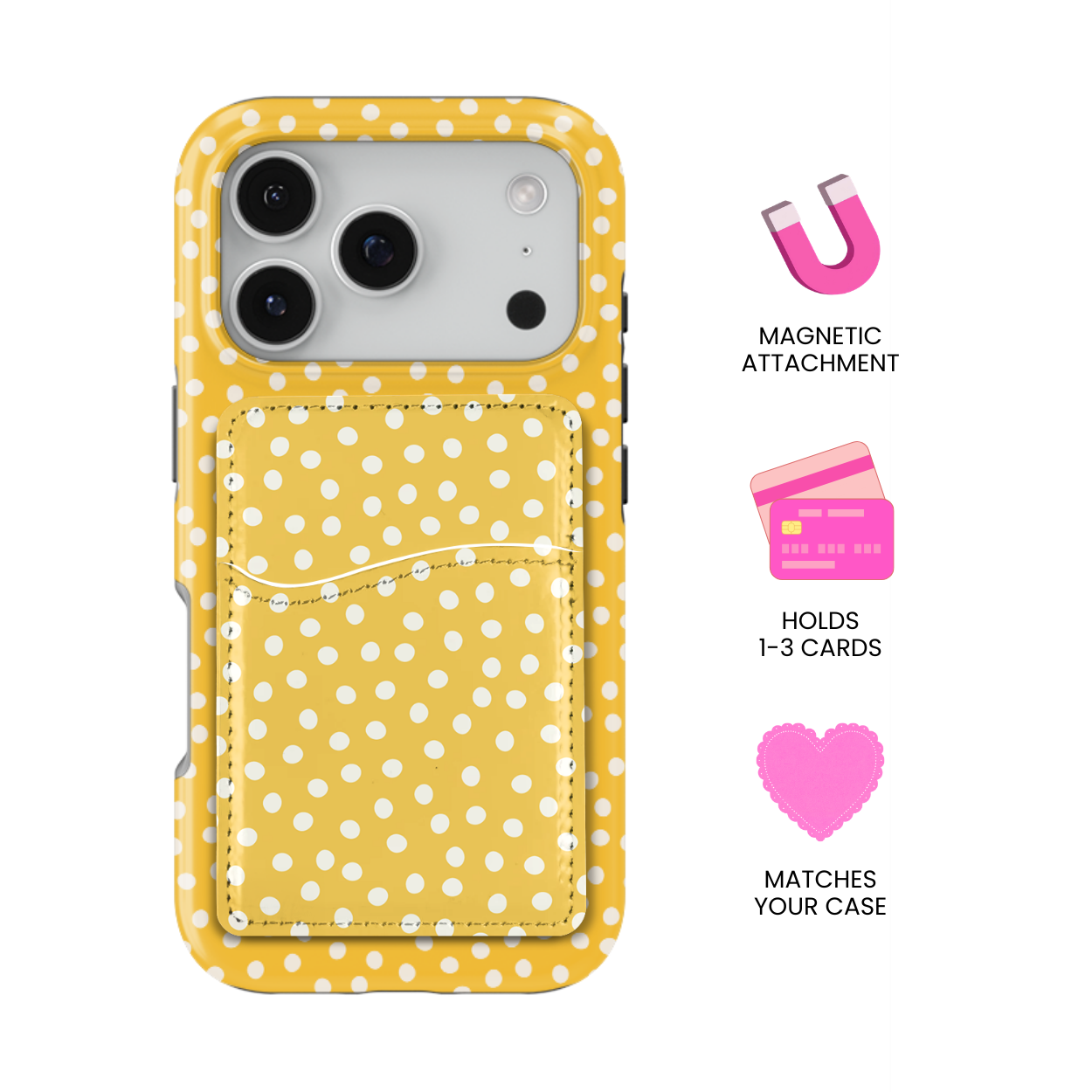 Sunny Dots MagSafe Card Holder