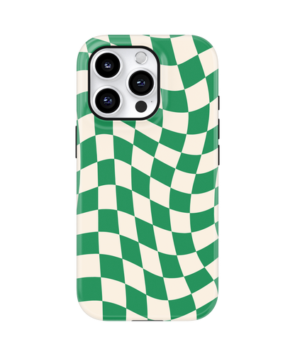 Emerald City Wavy Checkers II MagSafe Phone Case