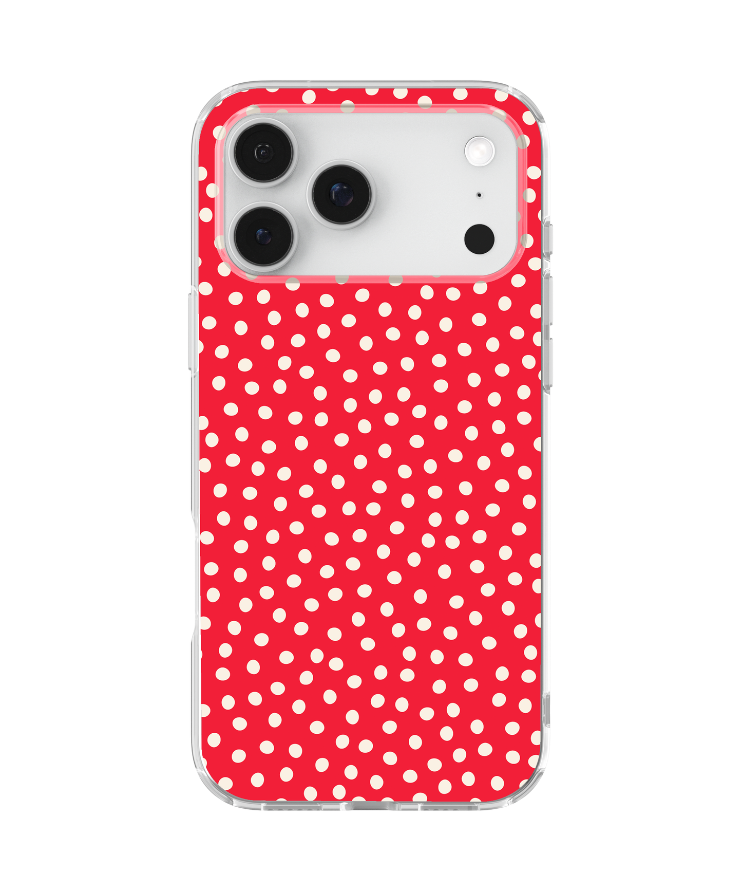 Vermillion Dots Clear Case Insert