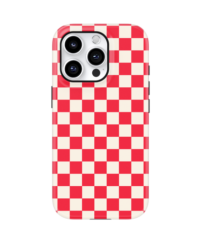Vermillion Checkers II MagSafe Phone Case