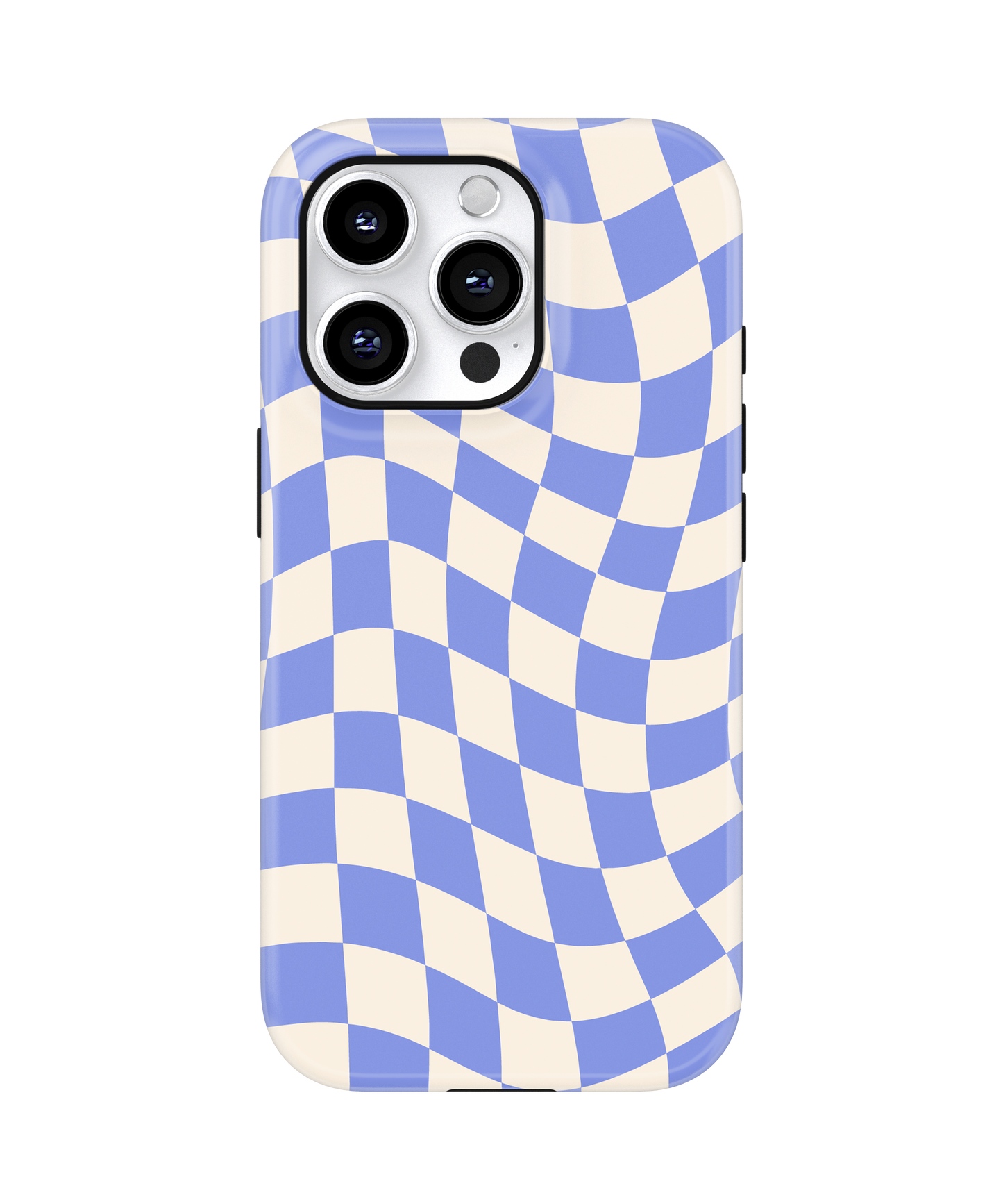 Bluebell Wavy Checkers II MagSafe Phone Case
