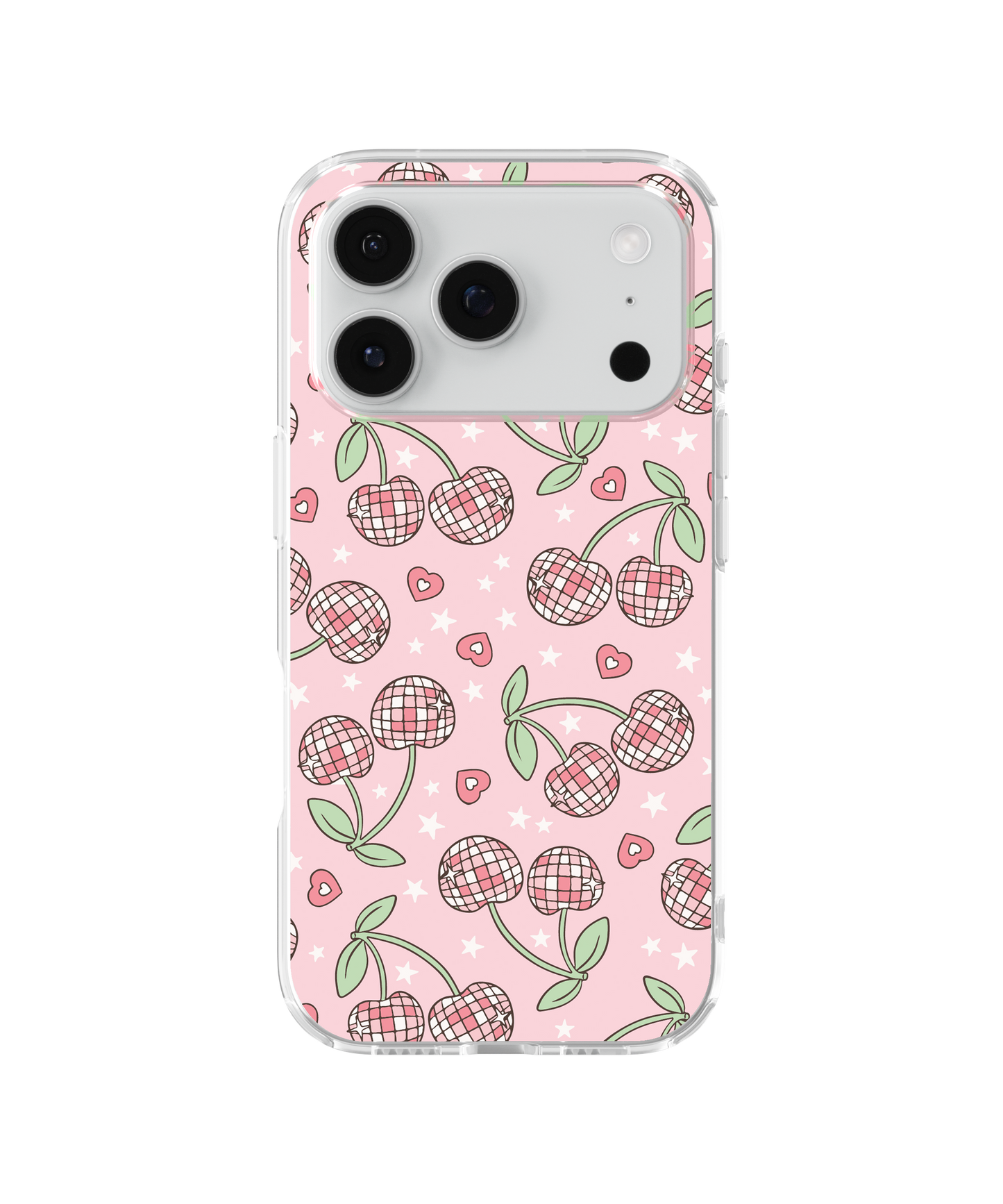 Pastel Disco Cherries Clear Case Insert