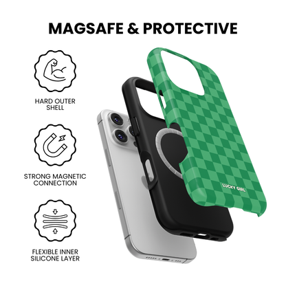 Emerald City Checkers Phone Case