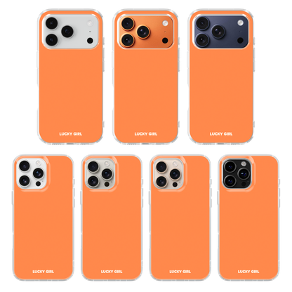 Tangerine Solids Clear Case Insert