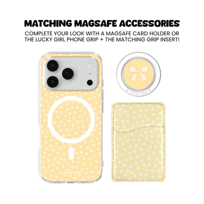 Banana Whispers Dots Clear Case Insert