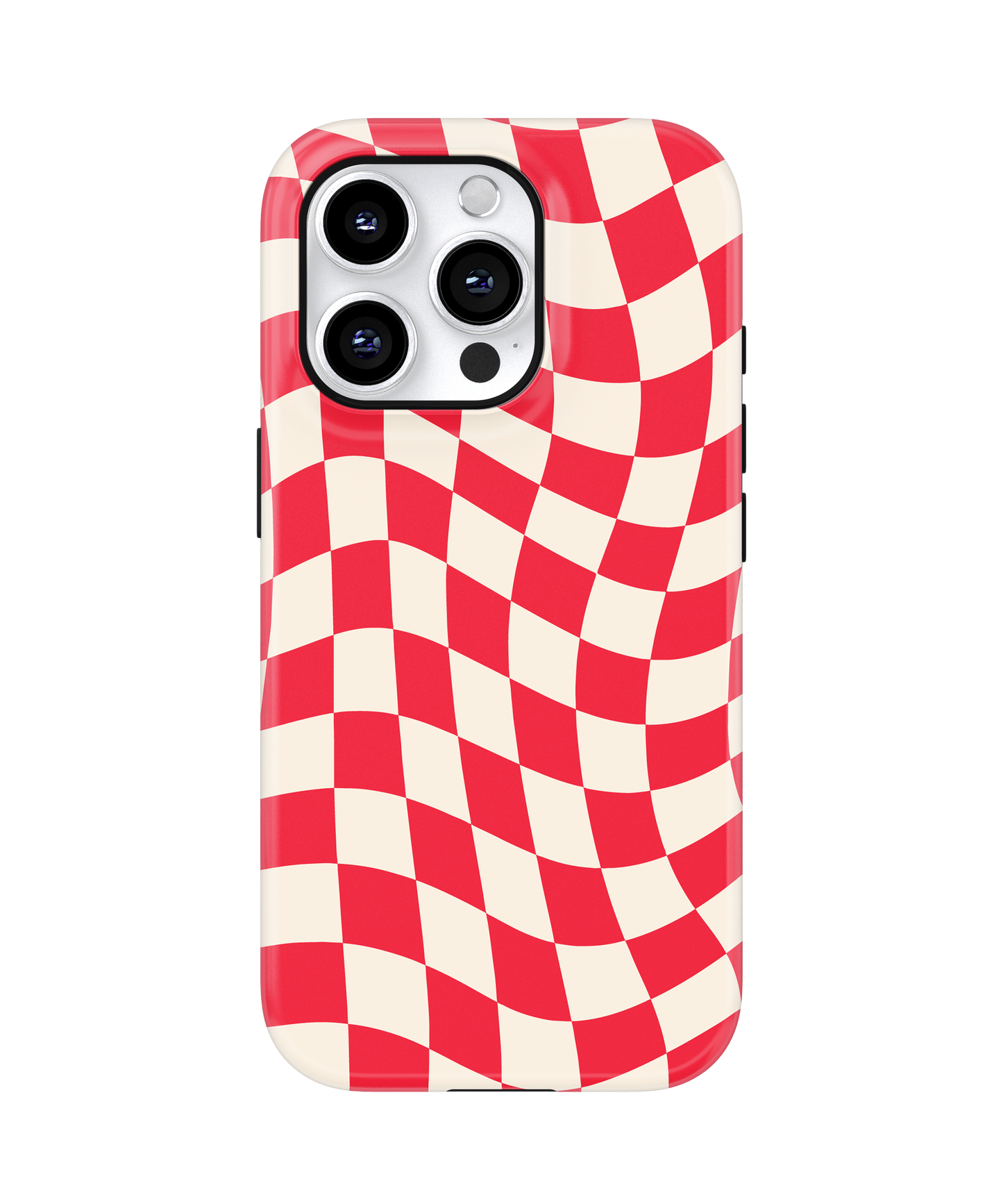 Vermillion Wavy Checkers II MagSafe Phone Case