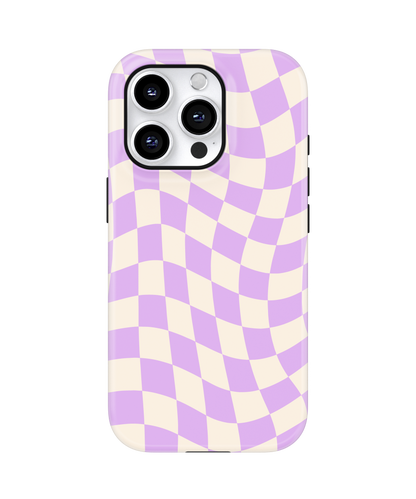 Lilac Wavy Checkers II MagSafe Phone Case
