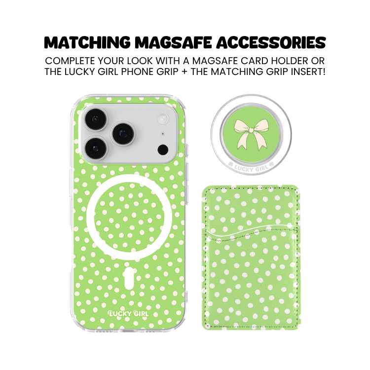 Katydid Dots Clear Case Insert