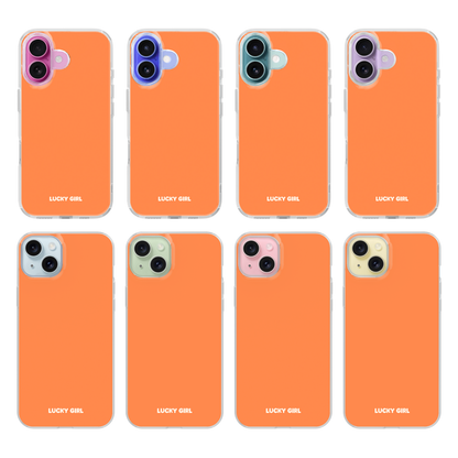 Tangerine Solids Clear Case Insert