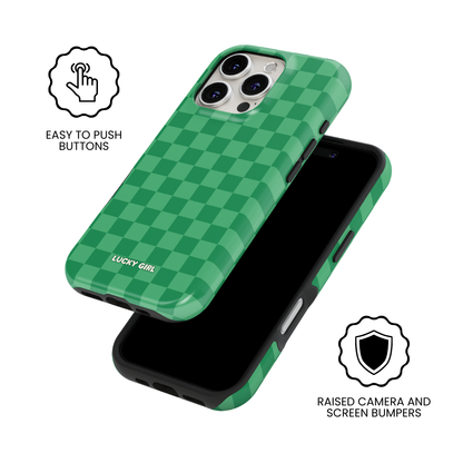 Emerald City Checkers Phone Case