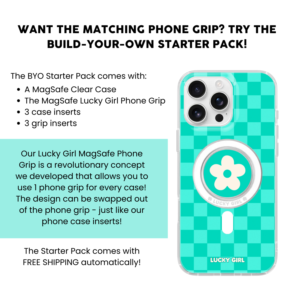 Calypso Checkers Clear Case Insert